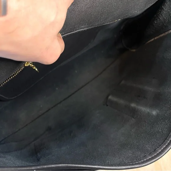 Vintage Coach Court Top Handle Bag 5285 Black USA Turnlock Full Grain Leather - Picture 11 of 16